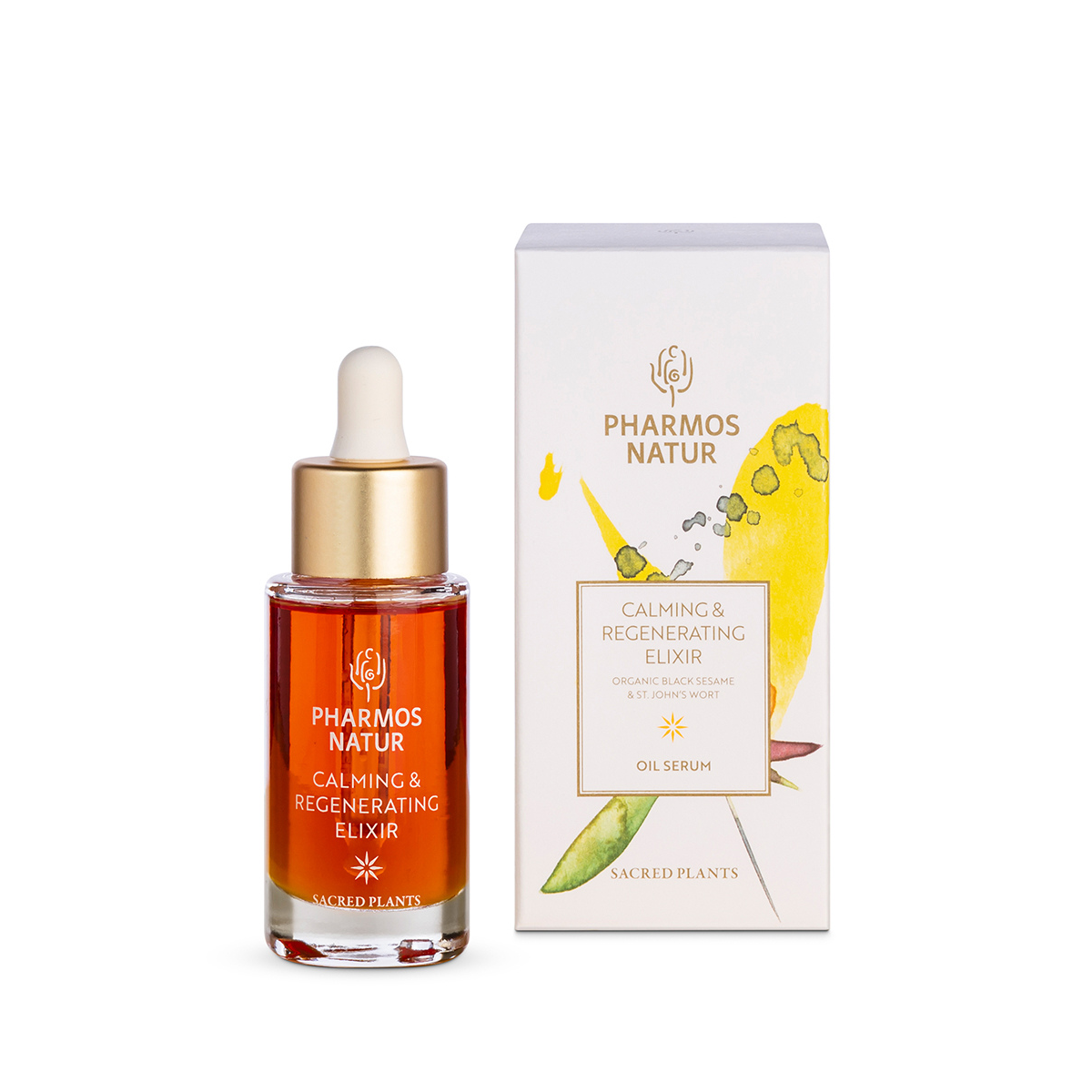 Calming & Regenerating Elixir Gesichtsöl mit Schwarzem Sesam Ursamen, Johanniskrautöl und Arganöl