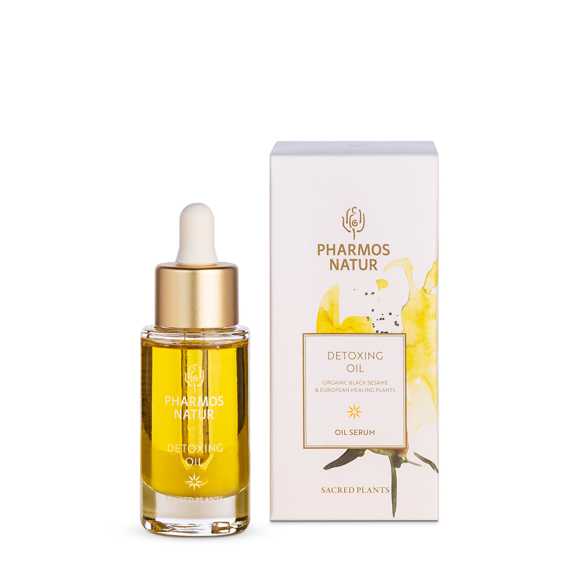Detoxing Oil Gesichtsöl mit Schwarzem Sesam Ursamen und aromatischen Pflanzenessenzen aus Immortelle, Wacholder und Lorbeer