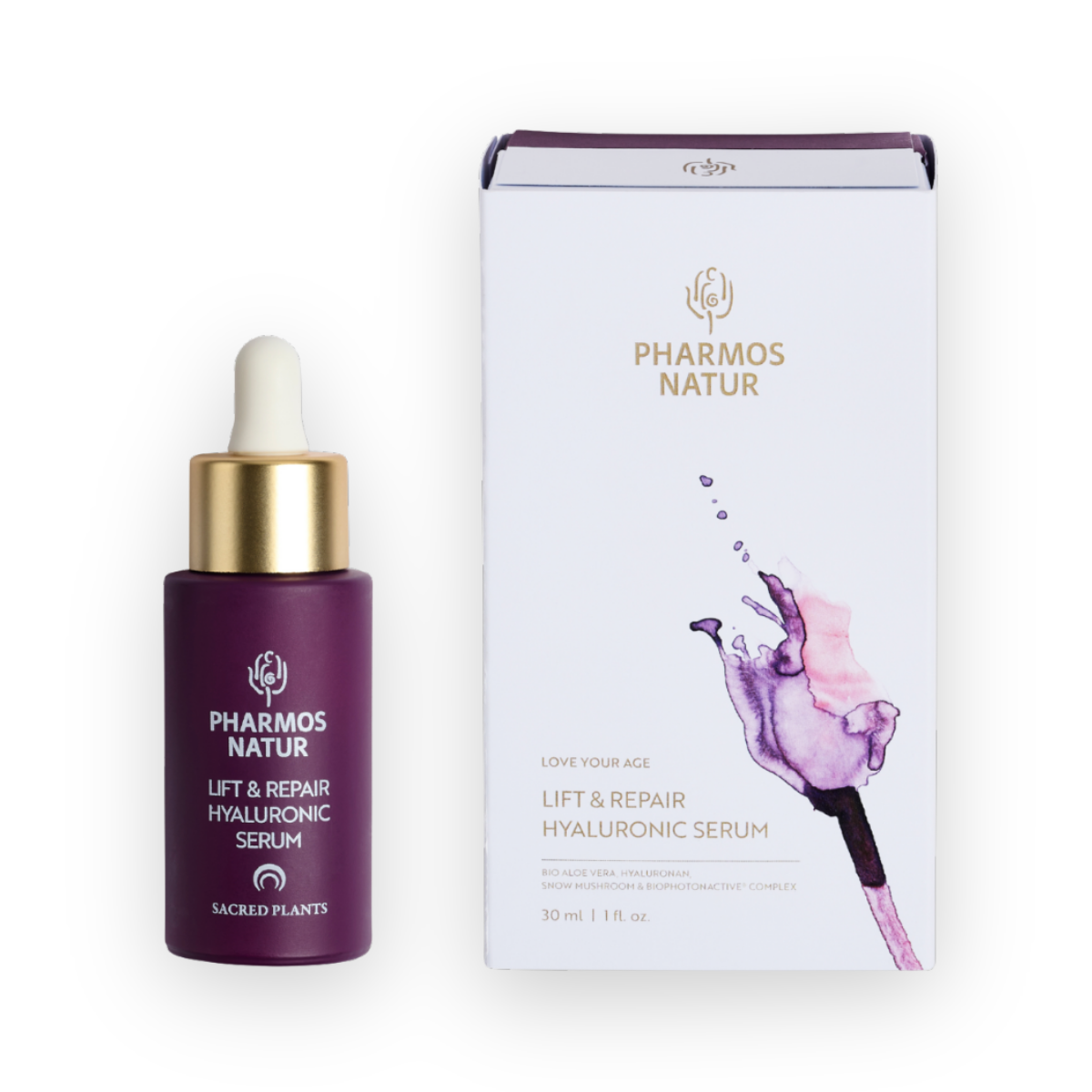 Lift & Repair Hyaluronic Serum Gesichtsserum mit Bio Aloe Vera, Hyaluronsäure und Snow Mushroom