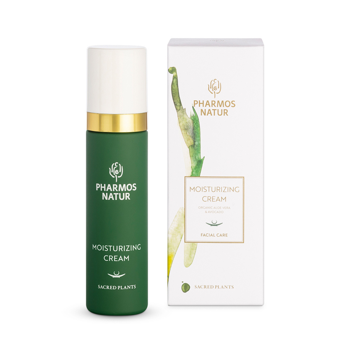 Moisturizing Cream Gesichtscreme mit Bio Aloe Vera, Avocadoöl, Hanfsamenöl und Chiaöl für die tägliche Feuchtigkeitspflege