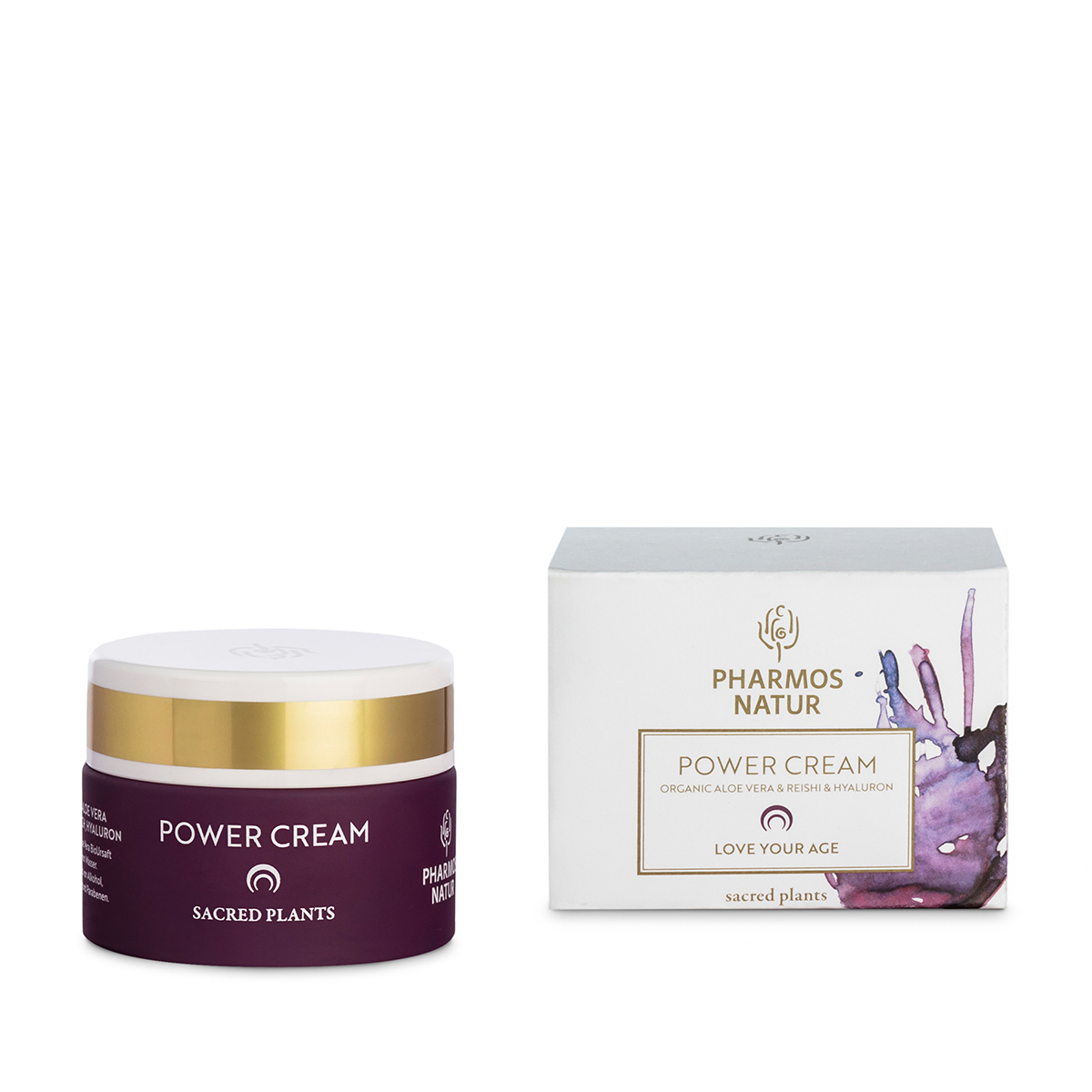 Power Cream Gesichtscreme mit Bio Aloe Vera, Avellanaöl, Moringa und Reishi