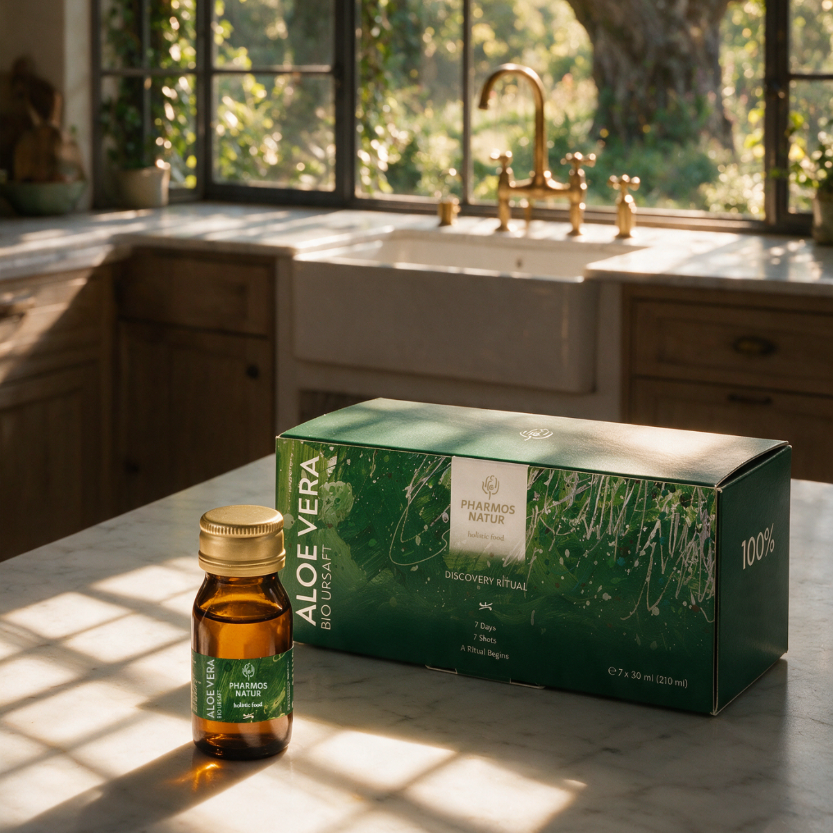 Aloe Vera Shots von Pharmos Natur Moodbild
