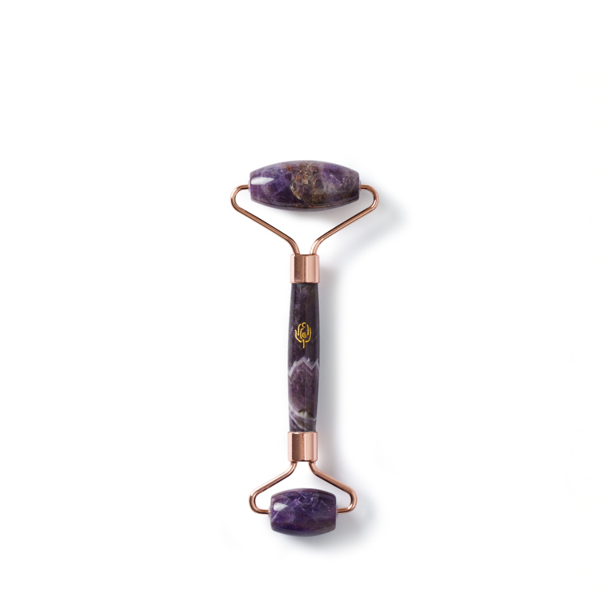 Amethyst Facial Roller aus Amethyst für Gesichtsmassage und Pflegerituale