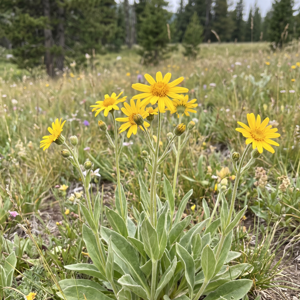 Arnika (Arnica montana) – leuchtend gelb blühende Alpenpflanze mit langer Tradition in der europäischen Pflanzenkunde.