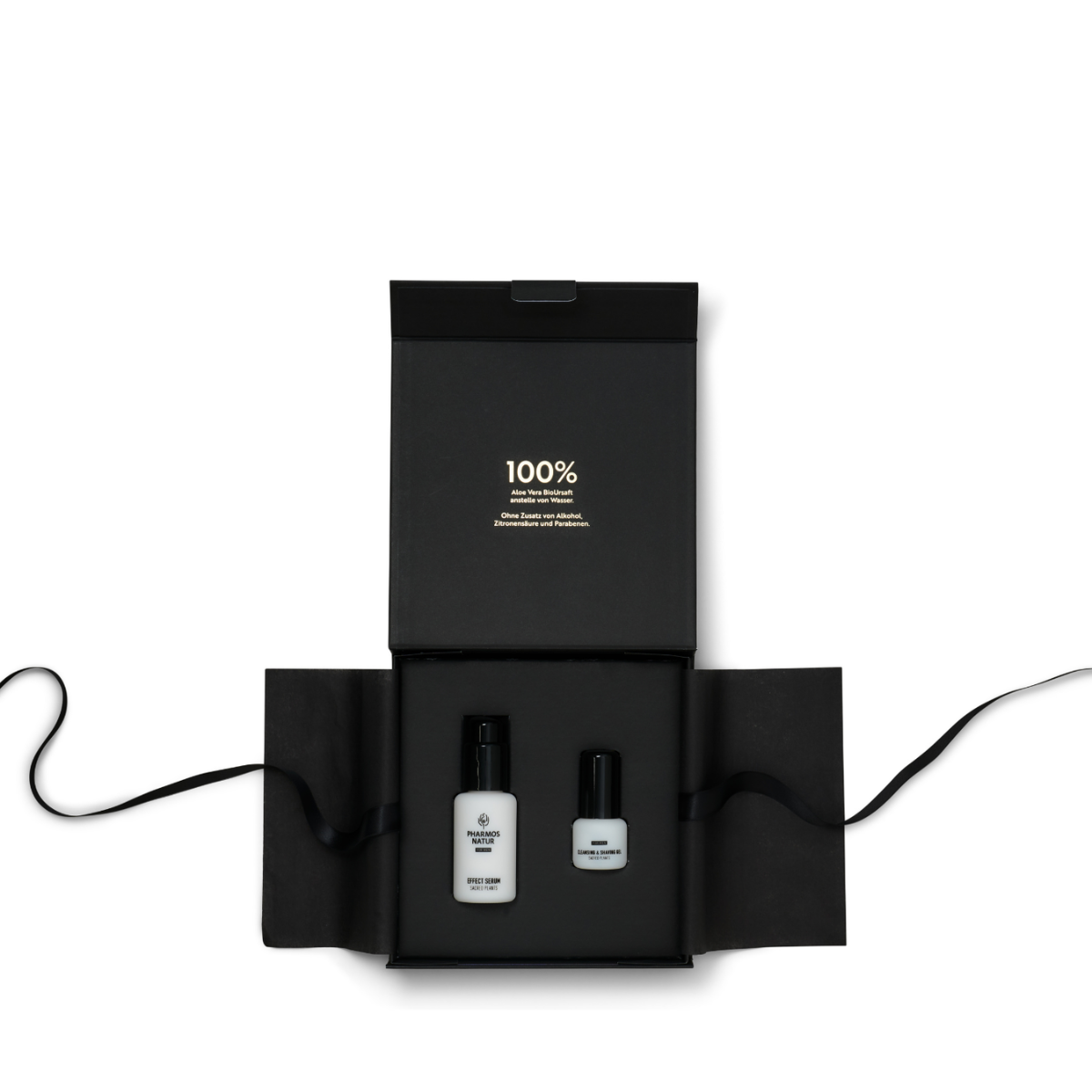 Geschenkset Be Yourself mit Effect Serum und Cleansing & Shaving Gel, Bio Aloe Vera, Traubenkernöl und Quillaja-Rindenextrakt