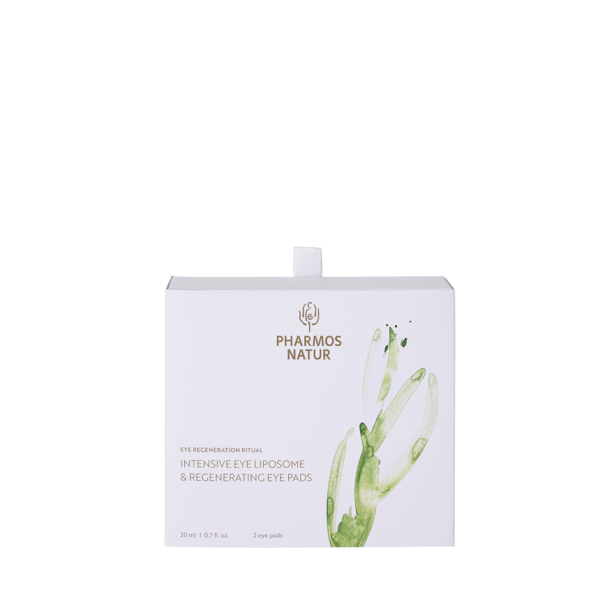 Intensive Eye Liposome Set mit Augengel, Bio Aloe Vera, Spirulina und wiederverwendbaren Silikon Eye Pads