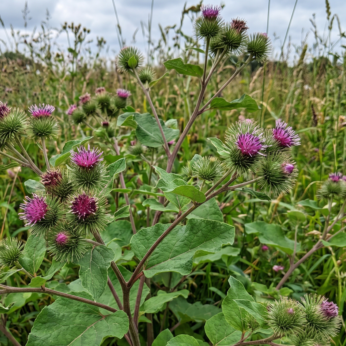 Klettensamen (Arctium lappa) – Samen der traditionsreichen Wildpflanze Klette mit langer Geschichte in der europäischen Pflanzenkunde.