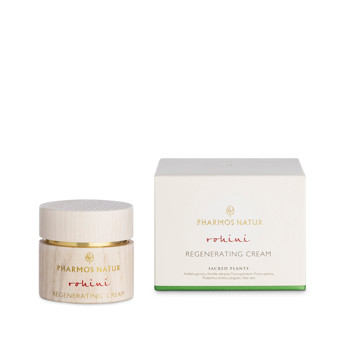 ROHINI REGENERATING CREAM Gesichtscreme mit Bio Aloe Vera, Avellanaöl und Acmella