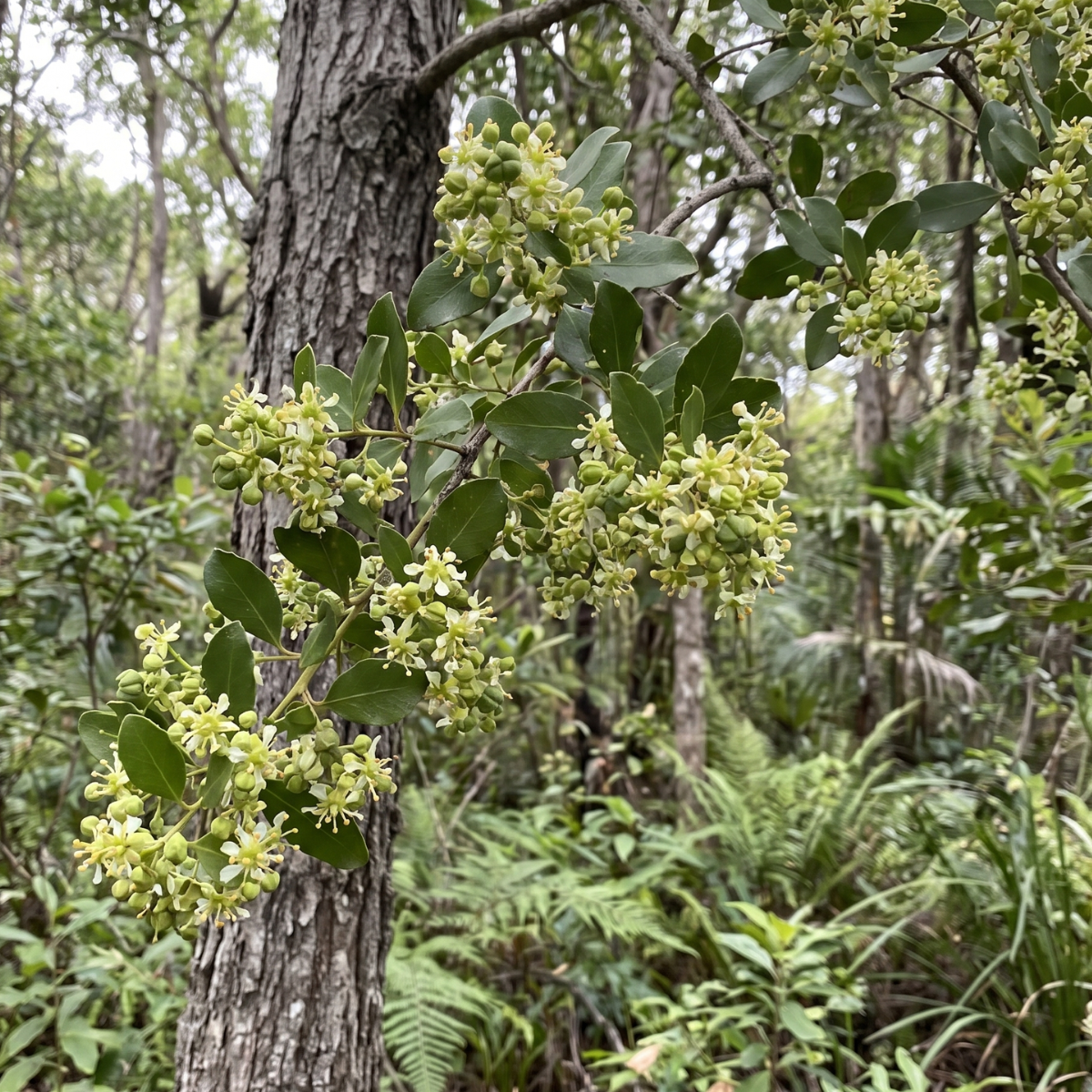 Chilenische Seifenrinde (Quillaja saponaria) – traditionsreicher Baum aus Chile, geschätzt für seine saponinreiche Rinde.