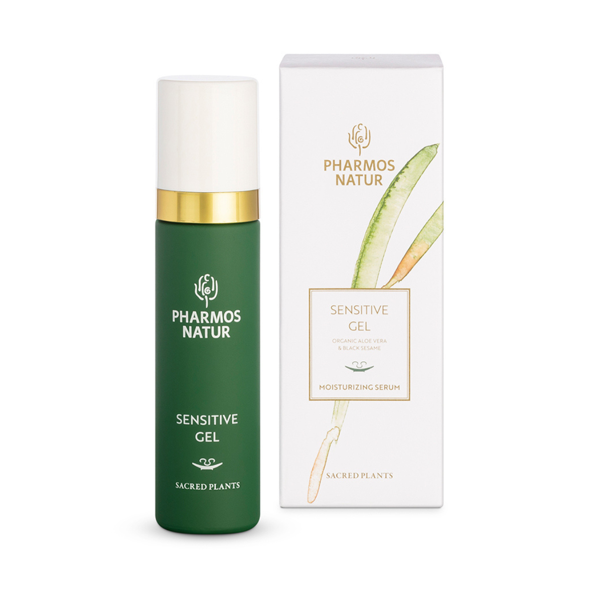 Sensitive Gel Gesichtsgel mit Bio Aloe Vera, Schwarzem Sesam Ursamen und Magnolienrinde für empfindliche Haut