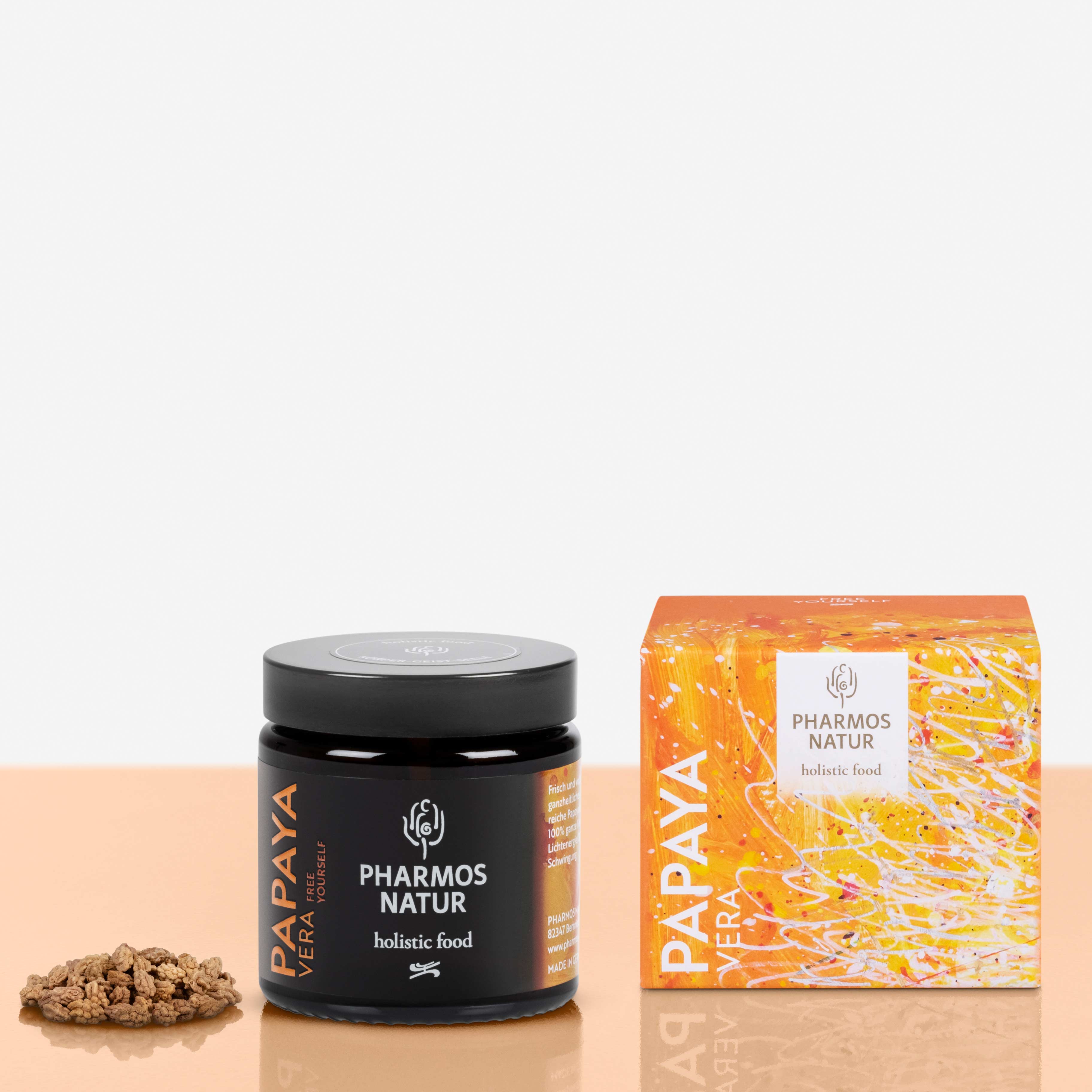 Papaya Vera dunkler Behälter Produktbild