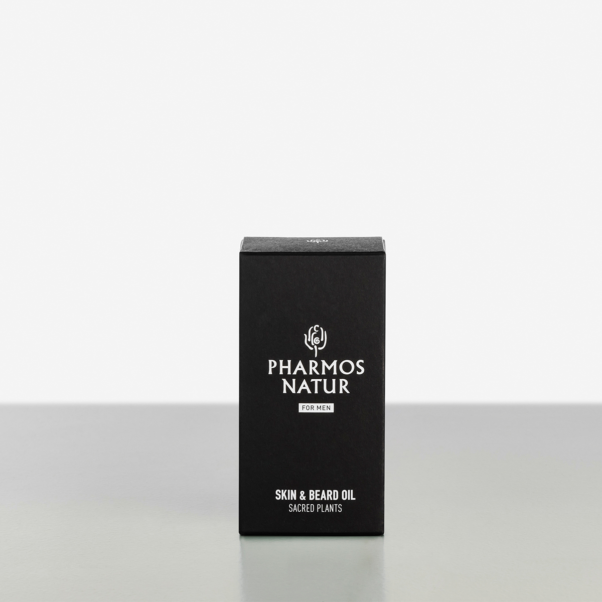 schwarze Verpackung Skin and Beard Oil Produktbild