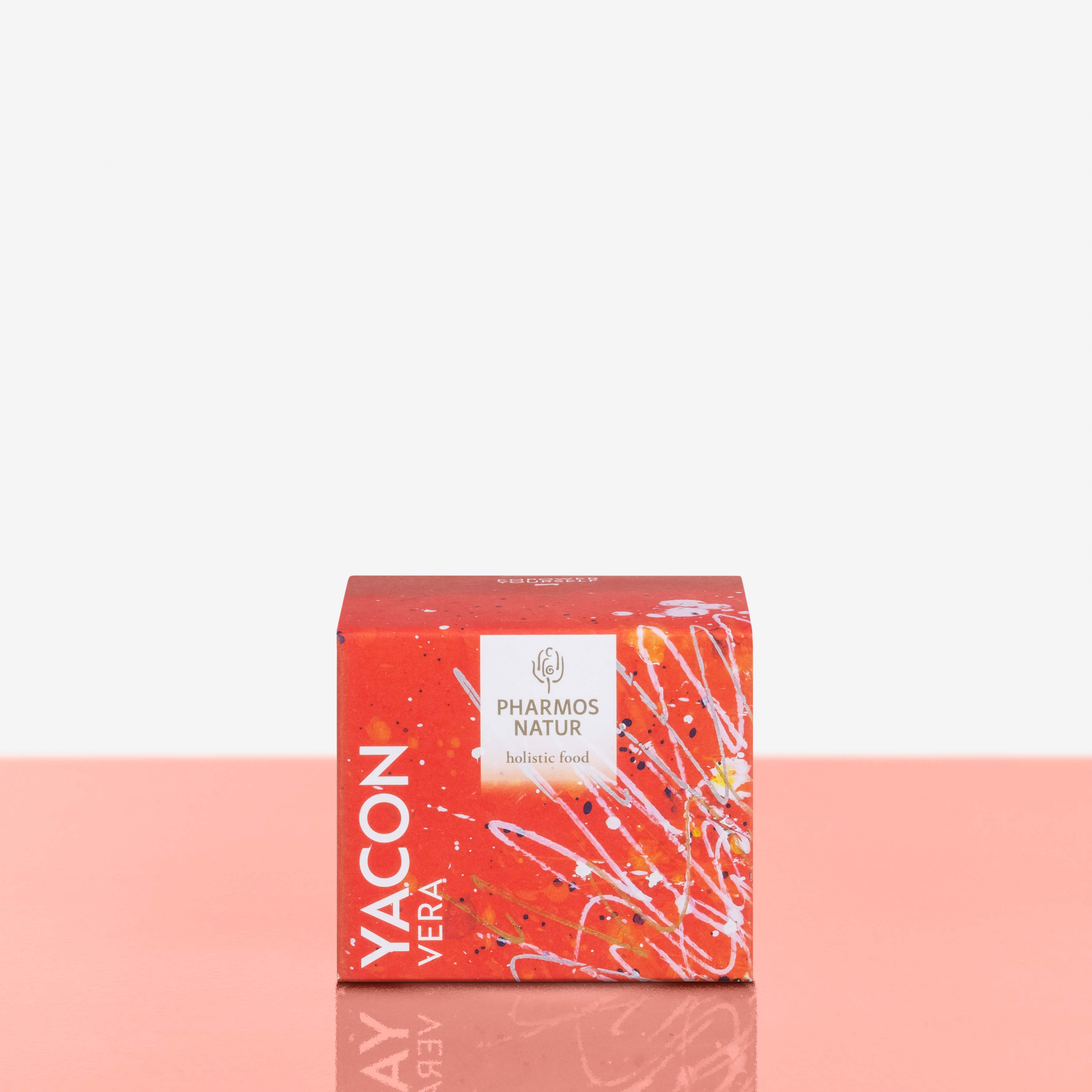 Yacon Vera Yacon Vera rote Verpackung Produktbild