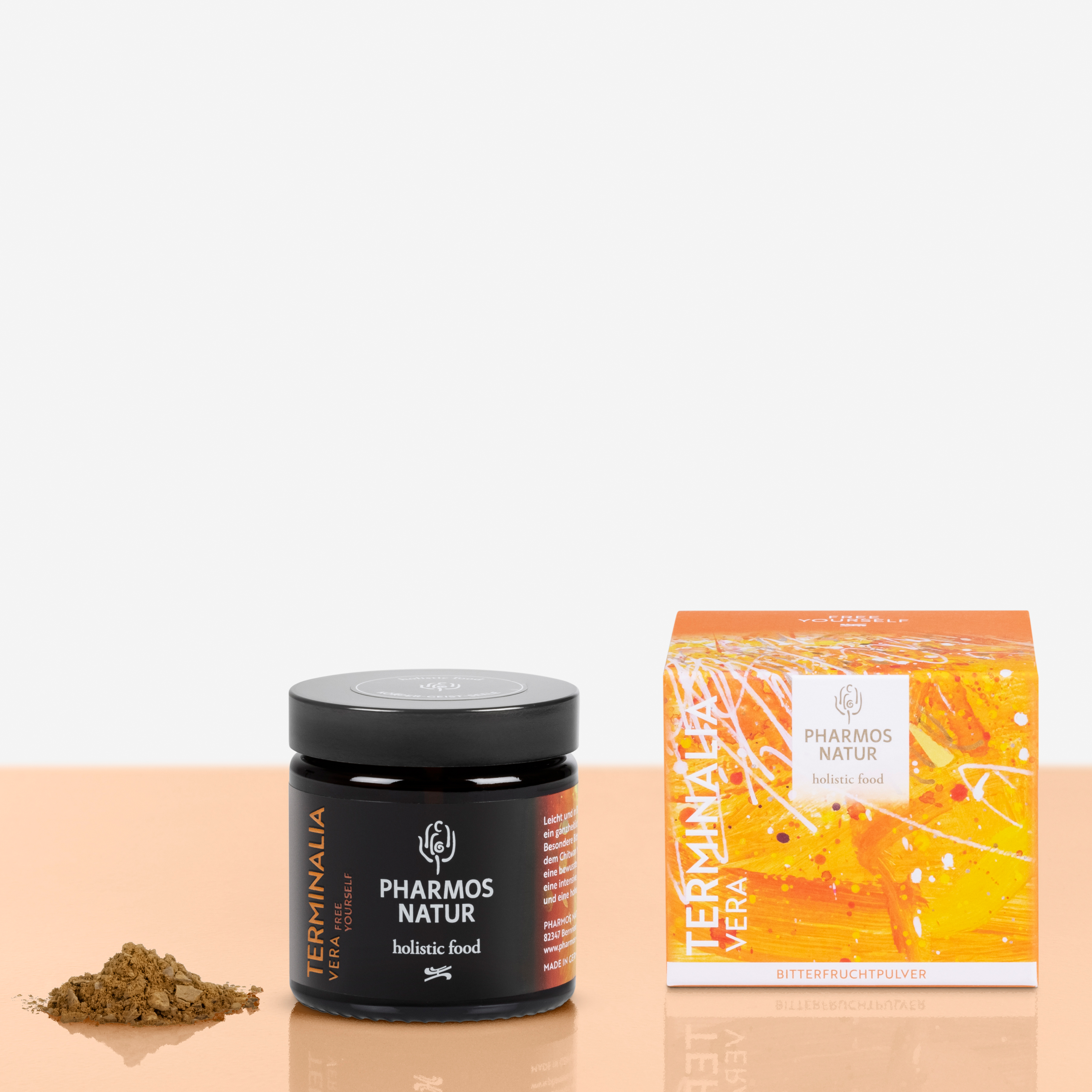 Terminalia Vera dunkler Behälter Produktbild
