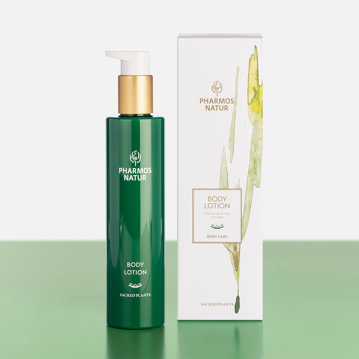 Grüne Body Lotion Produktbild