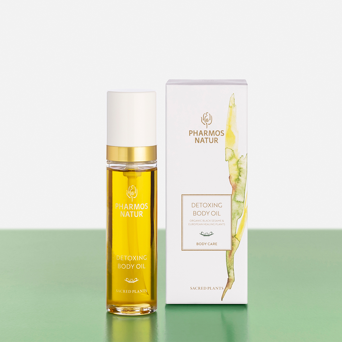 Gelbes Detoxing Body Oil Produktbild