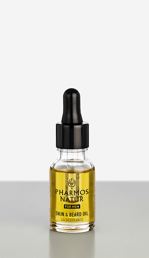 gelbes Skin and Beard Oil Produktbild