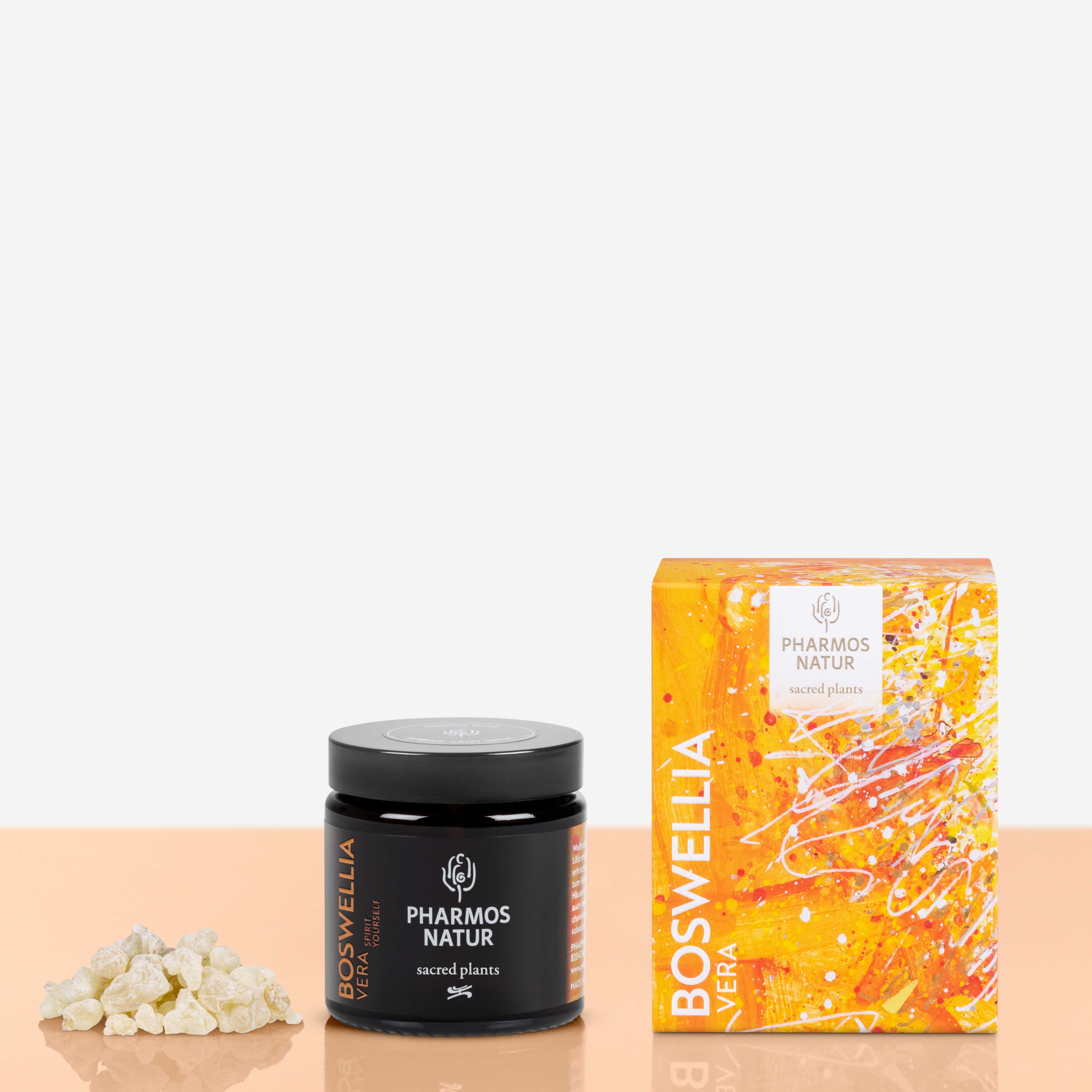 Boswella Vera Weihrauch in dunklem Behälter Produktbild