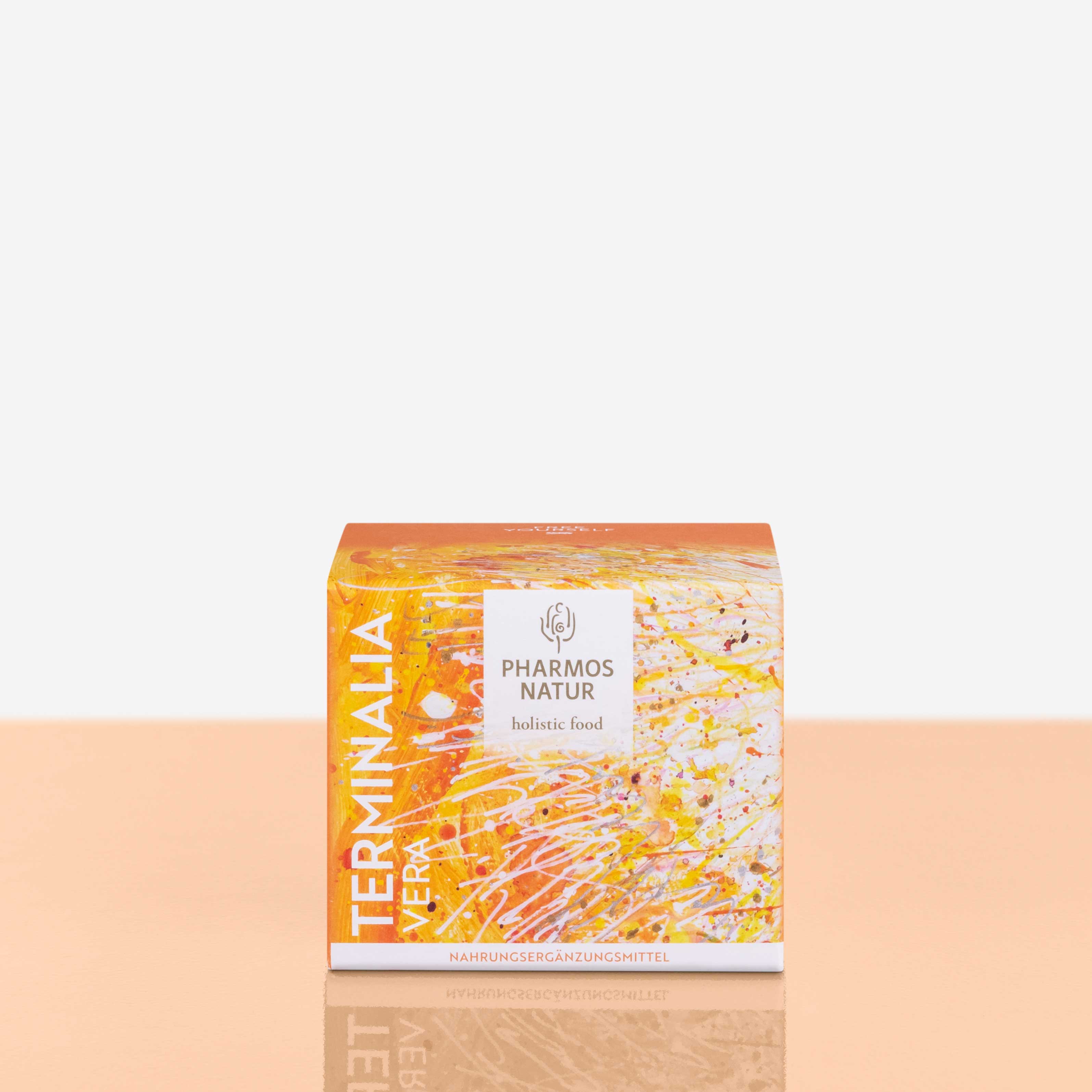 Terminalia Vera gelbe Verpackung Produktbild