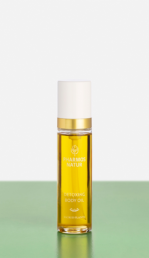 Gelbes Detoxing Body Oil Produktbild