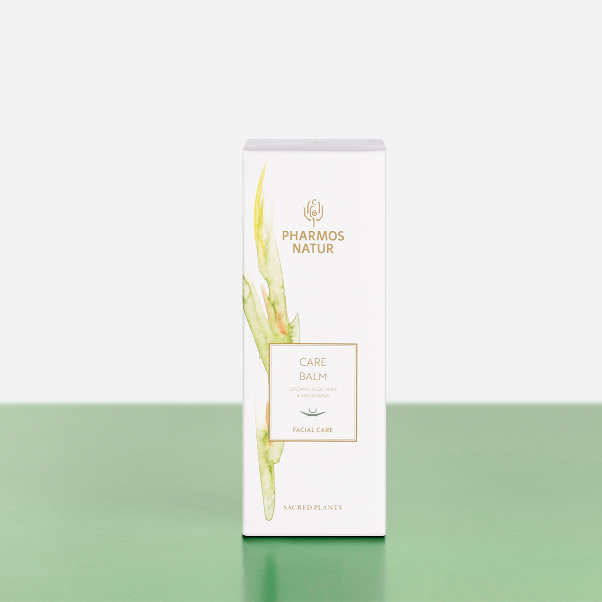 Verpackung care balm Produktbildgrüner care balm Produktbild
